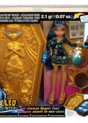 Лялька монстер хай клео де ніл monster high doll & accessories cleo de nile golden glam case3 фото