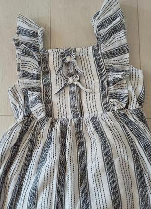 Стильна лляна сукня джордж з красивою спинкою3 фото