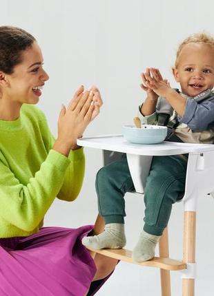 Дитячій стільчик для годування lionelo koen grey stone | стілець для годування дитини3 фото