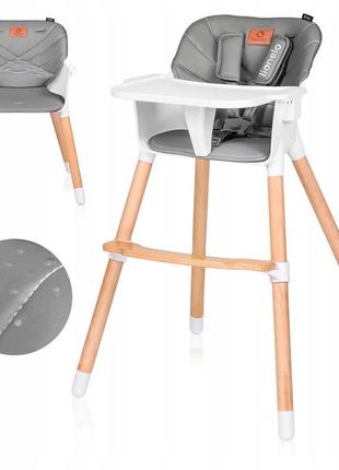 Дитячій стільчик для годування lionelo koen grey stone | стілець для годування дитини2 фото