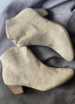 Замшевые ботинки в стиле isabel marant dicker