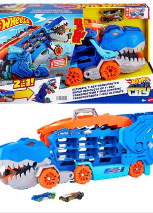 Мегатранспортер hot wheels t-rex