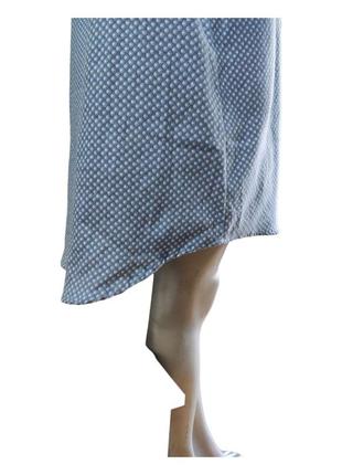 Фланелевая туника - платье р. 44 женская голубая3 фото