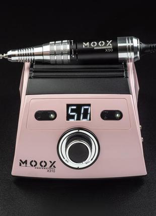 Фрезер для маникюра moox x310 на 50000 об\мин, 70 вт., розовый3 фото