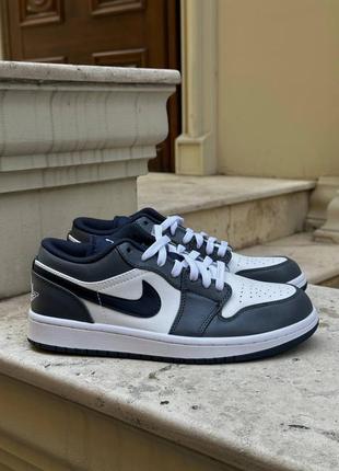 Кросівки auch nike jordan 1 low ashen slate темно сині