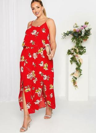 Акція 🎁 нове максі плаття з квітковим принтом yours curve london
