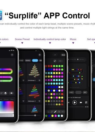 Смарт гірлянда rgb з пультом, bluetooth usb-гірлянда з дистанційним управлінням