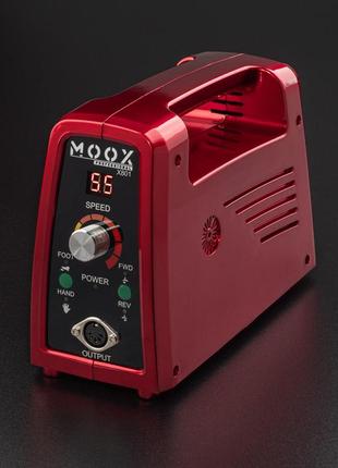 Фрезер для манікюру moox x801 на 55000 об/хв, 80 вт, червоний