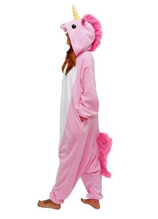 Пижама костюм кигуруми единорог розовый xl2 фото