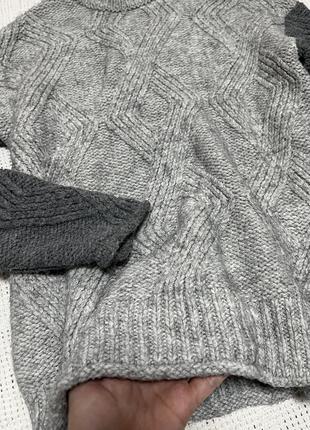 Дуже красивий трендовий теплий вʼязаний акриловий светр від marks&spencer5 фото