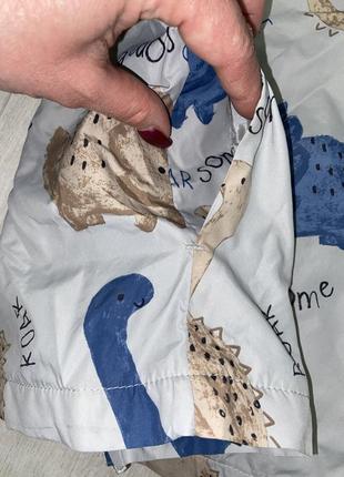 Легка куртка, вітровка с дінозаврами від george, 5-6 років3 фото