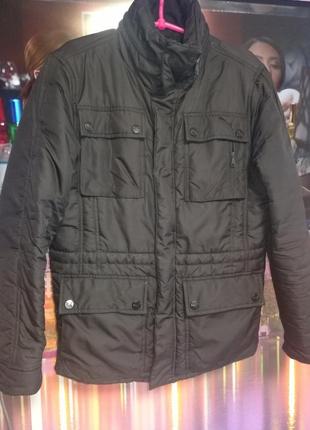 Мужская черная демисезонная куртка пума puma оригинал 44-46