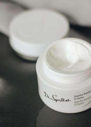 Крем пілінг з гранулами жожоба 🌸 dr. spiller jojoba peeling crème розлив