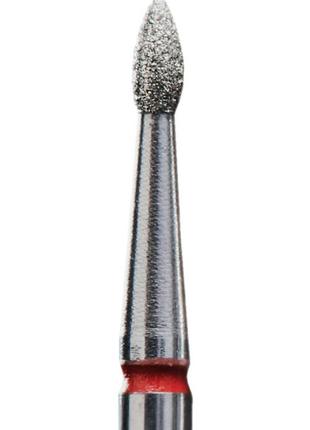 Фреза алмазная почка острая staleks диаметр 1,8 мм красная насечка fa60r018/41 фото