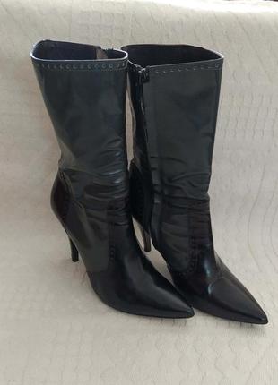 Чоботи, шкіра, італія, від studio pollini