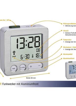 Часы настольные с термометром и dcf сигналом tfa4 фото