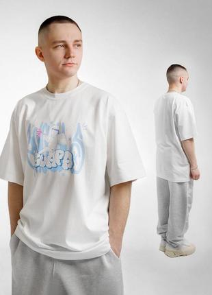 Guapa white oversized t-shirt3 фото