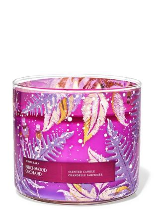 Ароматная свеча bath and body works birchwood orchad