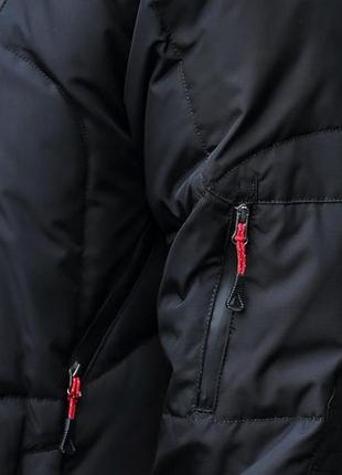 Мужская зимняя спортивная куртка пуховик jeep, черная