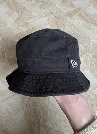 Панама new era black bucket hat y2k streetwear sb hype