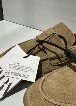 Zara мокасини жіночі замшеві sale
