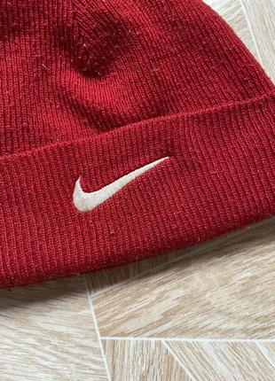 Шапка vintage 90s nike y2k swoosh red hat retro streetwear hype2 фото