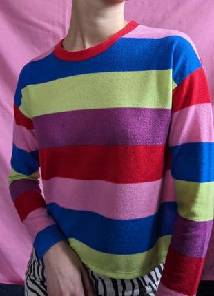 Лонгслів, светр, базовий светр, колорблок2 фото