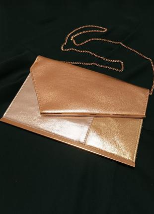 Кожаная мини сумка клатч эко кожа new look2 фото