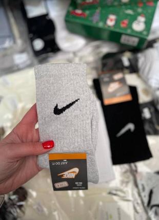 Носки высокие носки найк белые nike высокая посадка