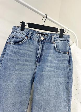 Голубые джинсы прямого кроя fb sis.4 фото
