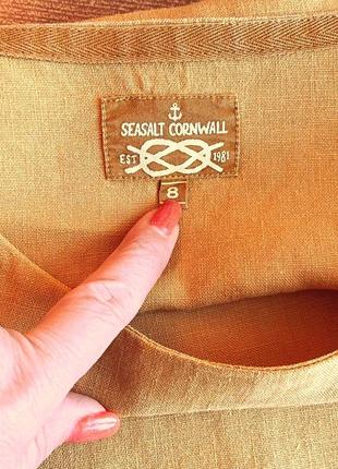 Шикарна лляна блуза-розлітайка від бренду / seasalt cornwall / ірландія.4 фото