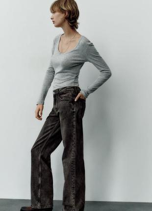 Широкие джинсы wide leg от zara, 36, 38, 40, 44р, оригинал4 фото