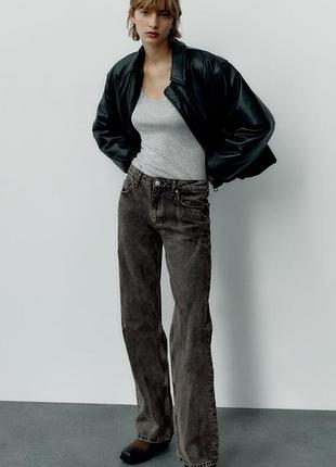 Широкие джинсы wide leg от zara, 38, 40р, оригинал