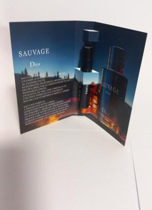 Christian dior sauvage eau de parfum  пробник.