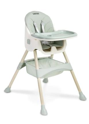 Дитячій стільчик для годування 2в1 caretero bill mint | стілець для годування дитини
