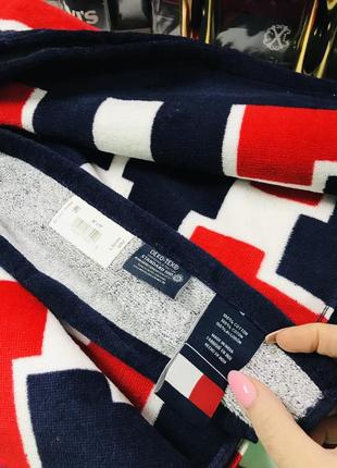 Рушник банний для сауни пляжний 92 см × 178 см tommy hilfiger7 фото