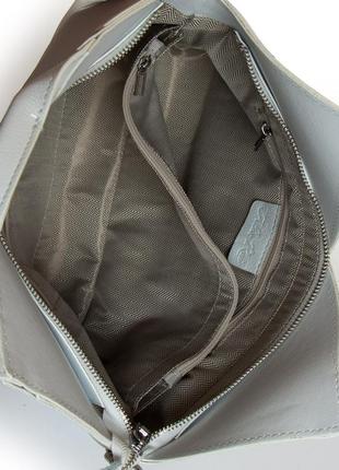 Стильная женская сумка из натуральной мягкой кожи alex rai 2038-9 белая6 фото