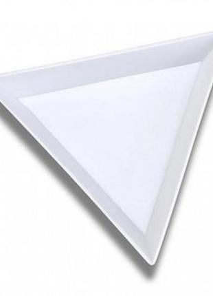 Поддон для страз и декора (треугольник), белый