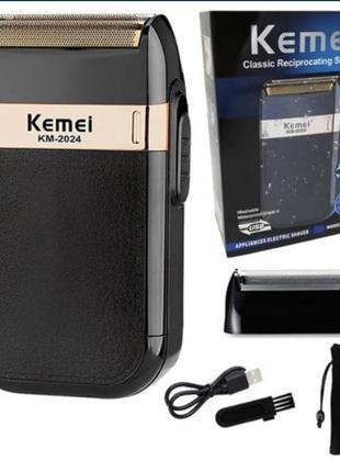 Kemei km-2024 shaver black - електробритва (шейвер