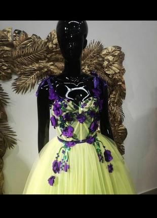 Вечірнє дизайнерське плаття zoriana kirilenko.розмір xs.одягалось 1 раз ,після хімчистки.