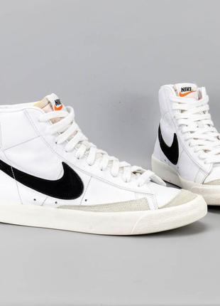 Культовые кожаные кроссовки nike blazer high.высокие кеды