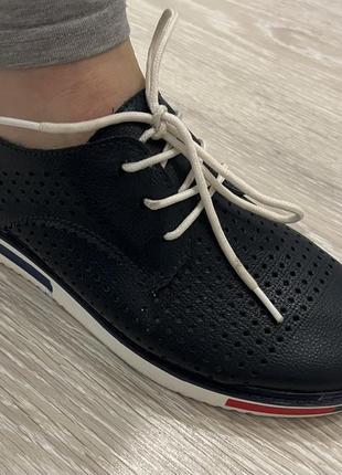 Мокасини натур шкіра 36 р