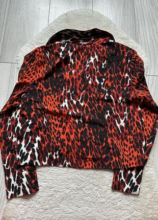 Блуза леопардовий принт на ґудзиках рубашка5 фото