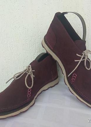 Кожанние,демисезонние ботинки clarks р.39