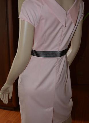 Брендовое новое нежно-розовое с отливом платье sophene