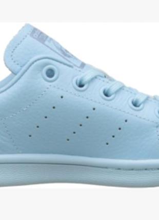 Adidas stan smith "icey blue" кожані кеди8 фото