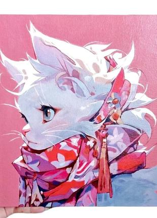 Кошеня з шарфом