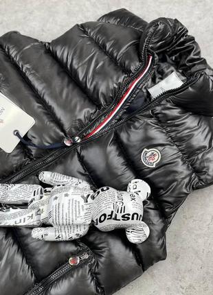 Мужская жилетка moncler черная3 фото