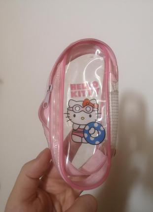 Міні пенал косметичка прозора сумочка hello kitty хеллоу кітті хело кіті