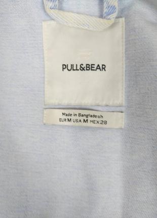 Женский джинсовый пиджак pull&bear короткий голубого цвета размер м7 фото